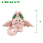 Peach Cat Cute Bat Bunny Plush Pillow Kawaii Bat Rabbit Stuffed Animal For Kids Pink 12'