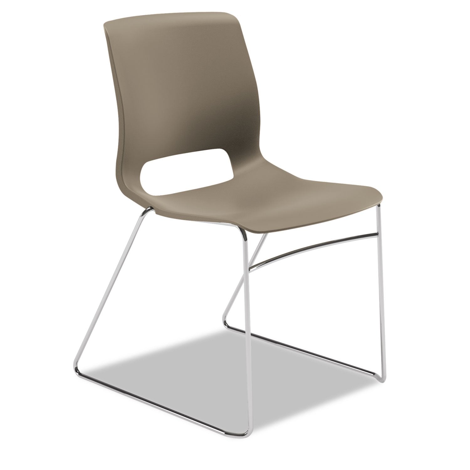 Hon Ms101Sd Motivate Seating High-Density Stacking Chair, Shadow/Chrome, 4/Carton