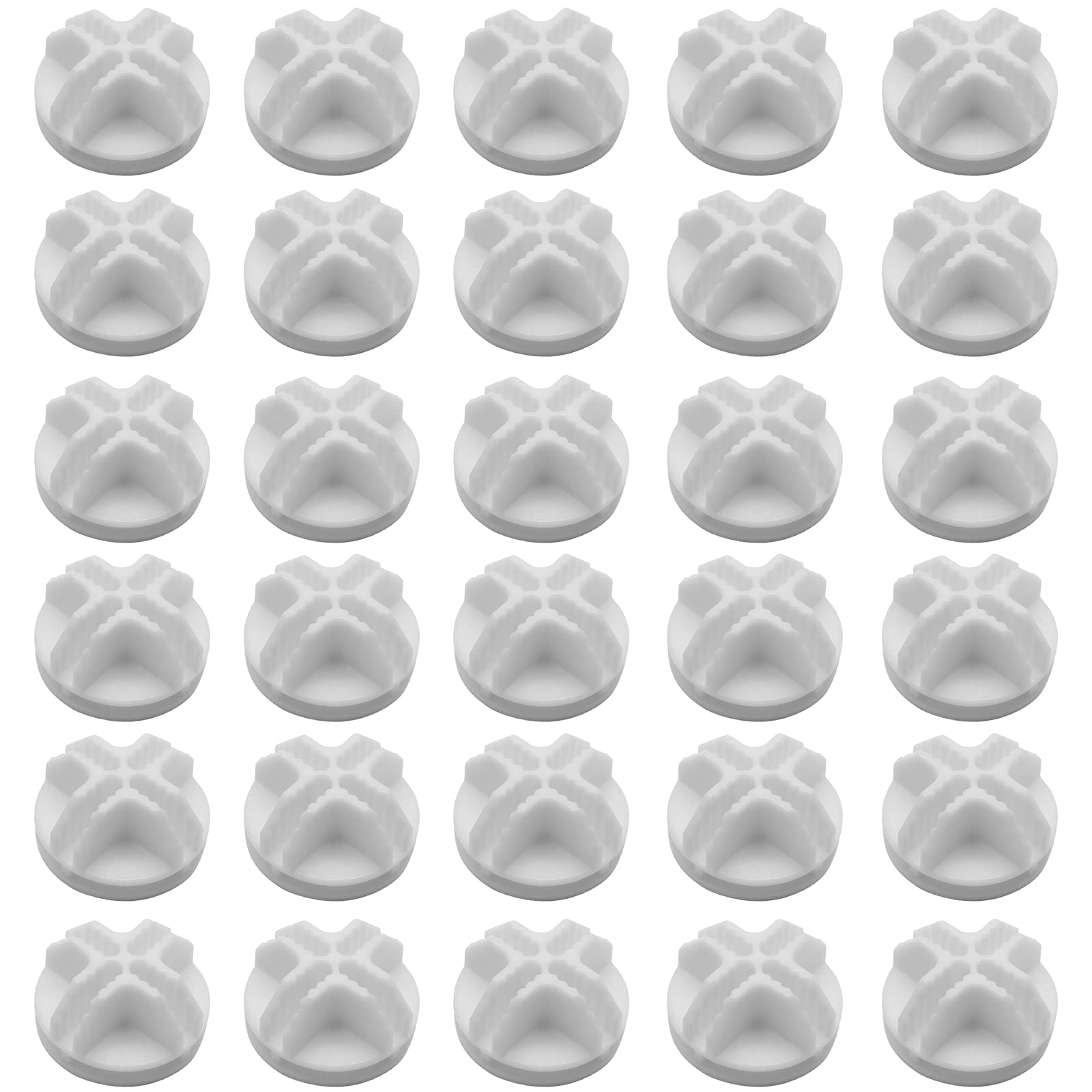 Kyuionty 30Pcs Wire Cube Connectors Plastic Grid Cube Organizer Connector For Modular Closet Storage Organizer & Wire Shelving (