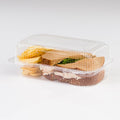 9 x 5 1/2 x 3 1/2 Clear Plastic Deli Sandwich Hinged Container  500 per case