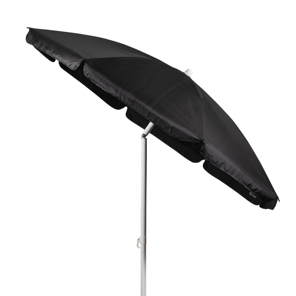 Oniva - A Picnic Time Brand Outdoor Canopy Sunshade Beach Umbrella 5.5' - Small Patio Umbrella - Beach Chair Umbrella, (Black)