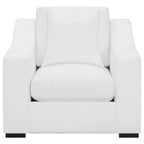 Coaster Home Furnishings Ashlyn Upholstered Sloped Arms Chair White