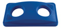 Rubbermaid Commercial Products Untouchable Recycle Bin Lid, Blue, Use for Bottles/Cans, Compatible with 23-Gallon Slim Jim Recyc