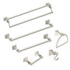Moen Retreat Brushed Nickel Double Post Pivoting Toilet Paper Holder, Wall Mounted Toilet Roll Holder, Dn8308Bn
