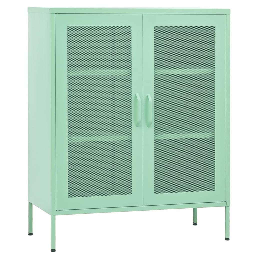 SKM Storage Cabinet Mint 31.5&quot;x13.8&quot;x40&quot; Steel