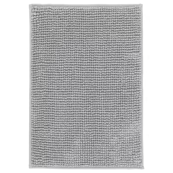 IKEA Ultra Soft/Absorbent/Microfibre Bath Mat, 40x60 cm (16x24) GreyWhite Melange