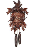 Alexander Taron 640-8 Engstler Cuckoo Clock, Carved With 8-Day Weight Driven Movement-Full Size-17.5" H X 11.75" W X 7" D, Brown