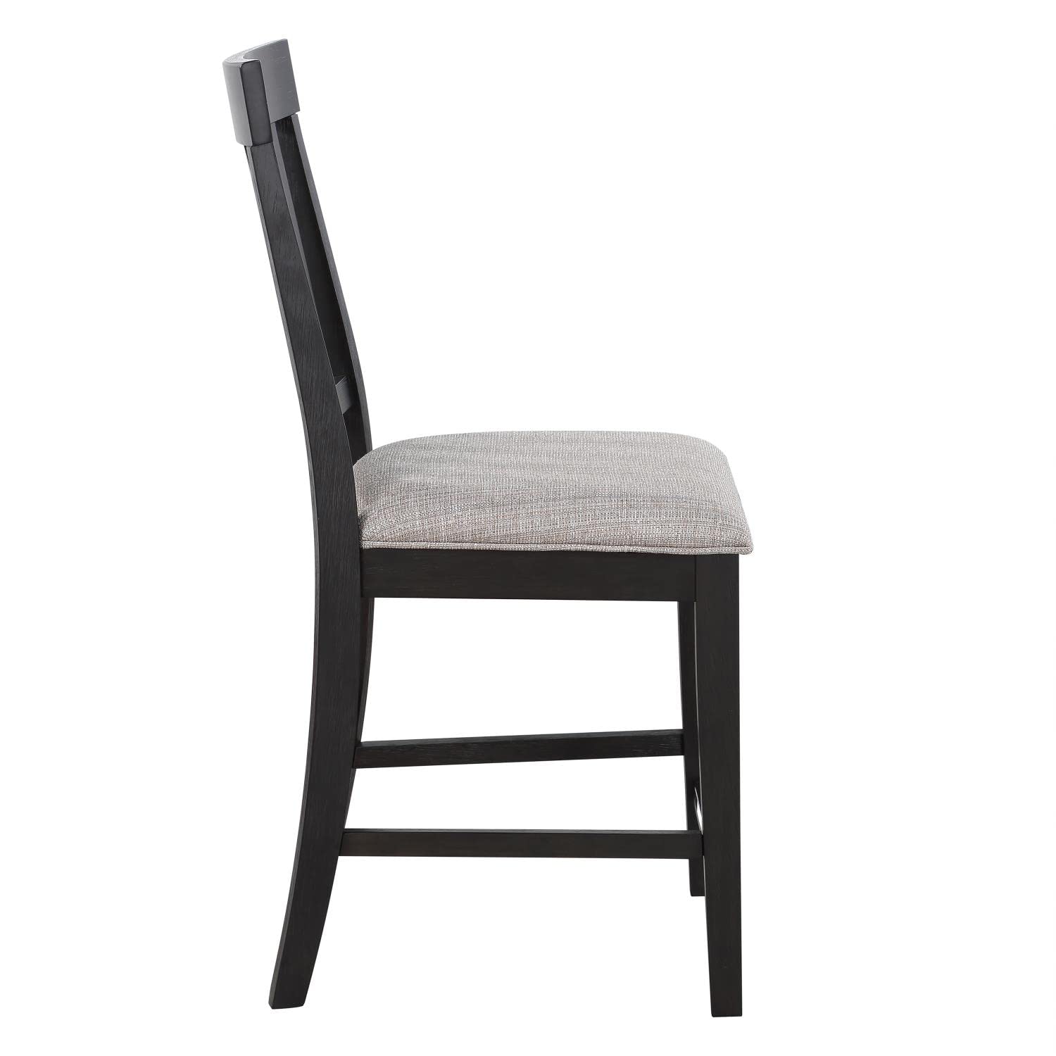 Steve Silver Halle Ebony and Light Gray 7-Piece Dining Set HE555-C7PC