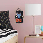 Open Road Brands Disney Lilo And Stitch Boo Hanging Halloween Wood Wall Decor - Fun Stitch Halloween Sign For Home Decorating