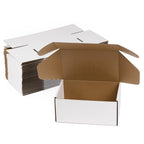 Sodissa 9X6X4 Inches Shipping Boxes Pack Of 25, White Corrugated Cardboard Boxes For Small Bussiness