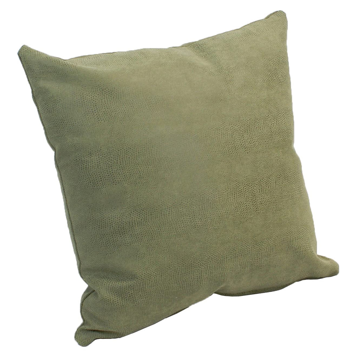 Blazing Needles Faux Leather Throw Pillow, 17&quot;, Sage Green