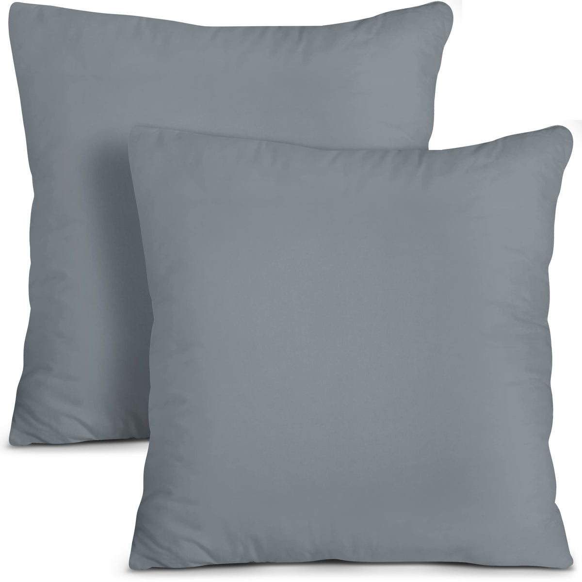 Utopia Bedding Throw Pillows Insert (Pack Of 2, Grey) - 24 X 24 Inches Bed And Couch Pillows - Indoor Decorative Pillows