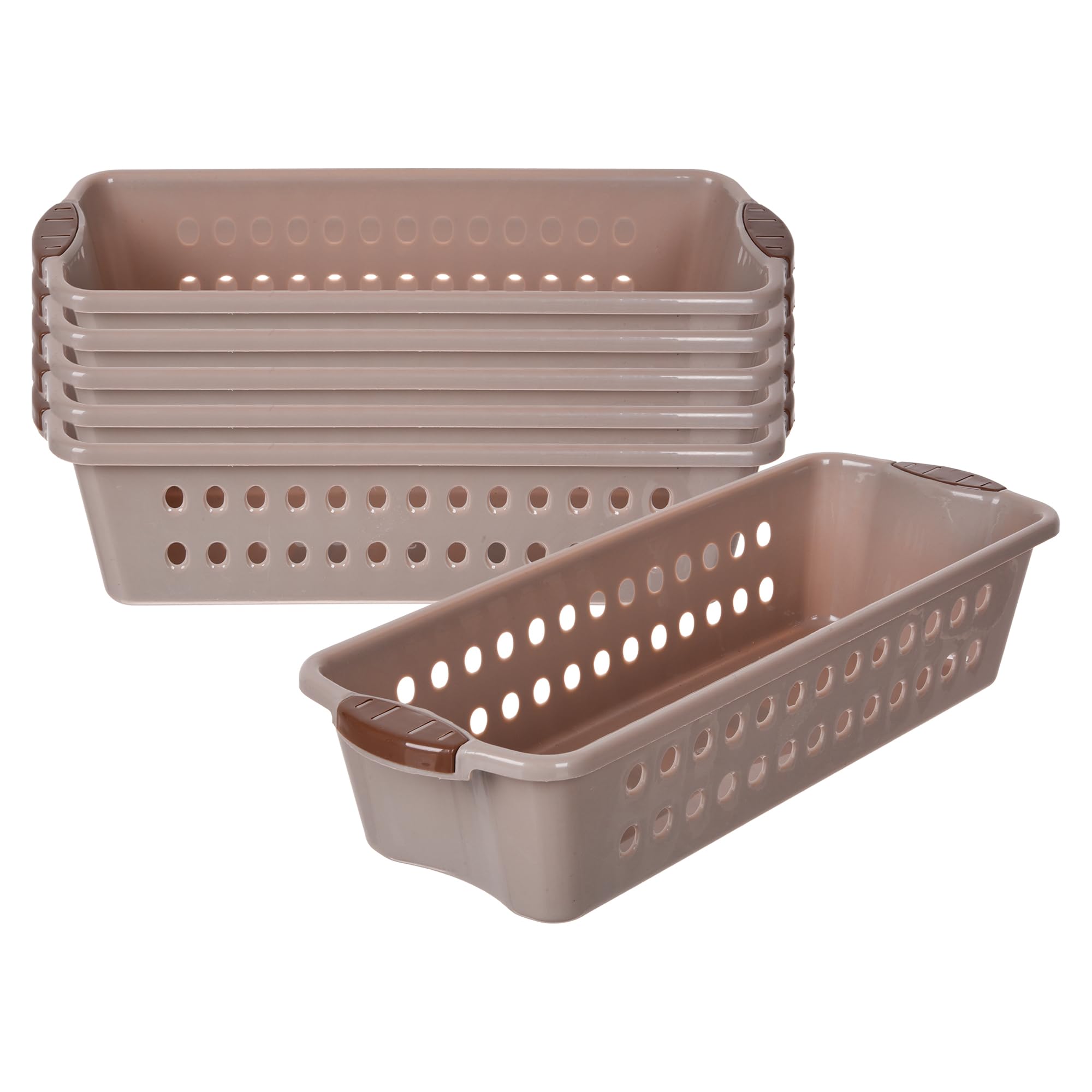 Kuber Industries Pack Of 6 Storage Basket | Storage Organizer For KitchenRefrigeratorVegetablesStationery | Multipurpose Cabi
