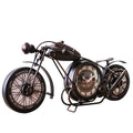 YOUKI Metal Motorcycle Art Wall Decor Desk Shelf Clocks Non Ticking Battery Operated Home Decorative Gift Idea,Wall Decorations 