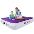 Chillsun Queen Air Mattress With Built In Pump,Elevated Durable Inflatable Mattresses With Storage Bag,13'Fast&Easy Inflating B