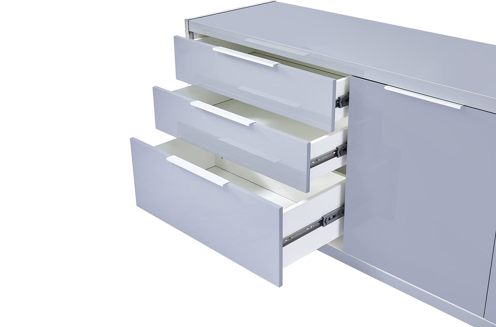 Best Quality Furniture Ac13-A Cabinet, Light Gray