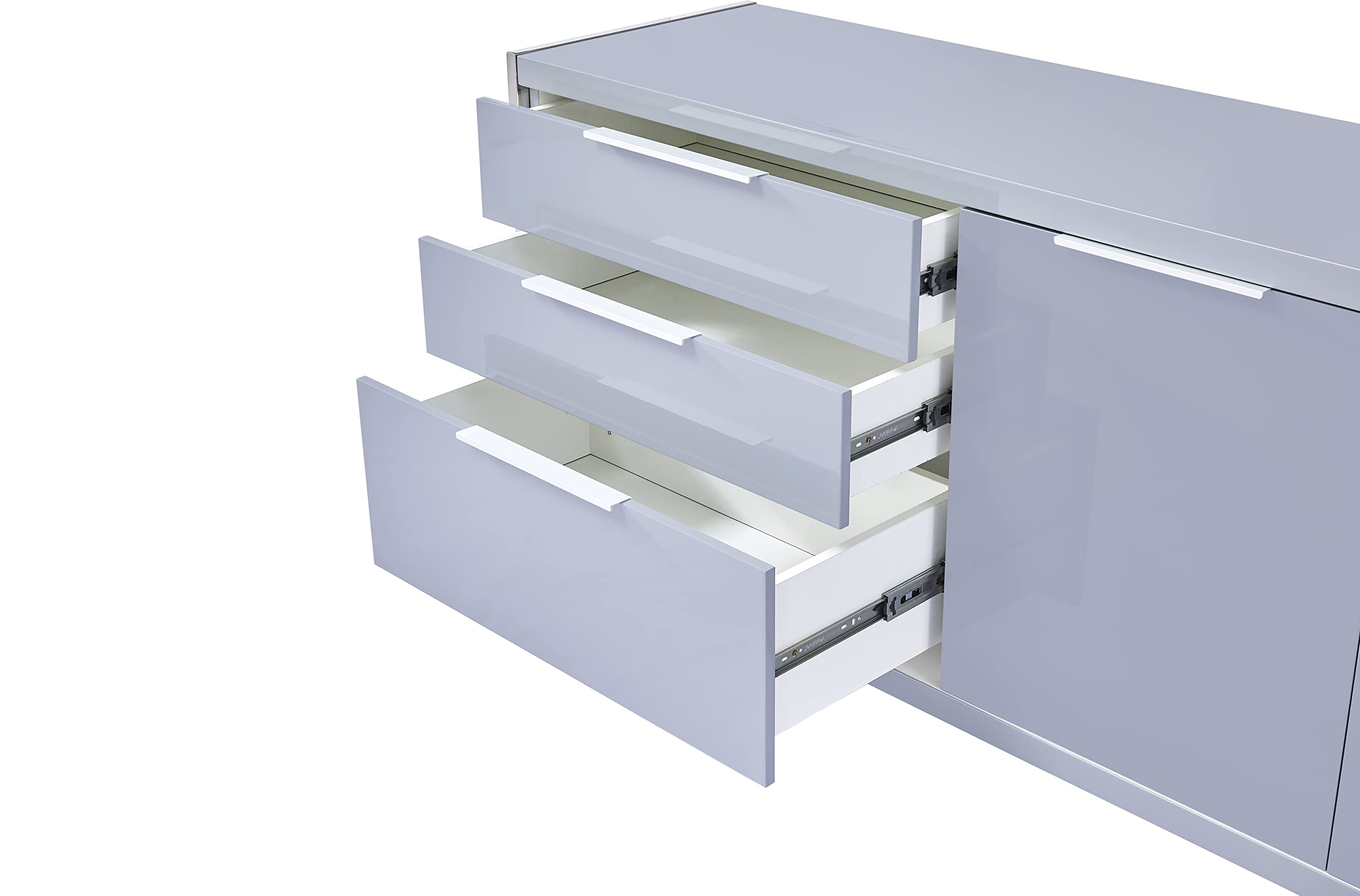 Best Quality Furniture Ac13-A Cabinet, Light Gray