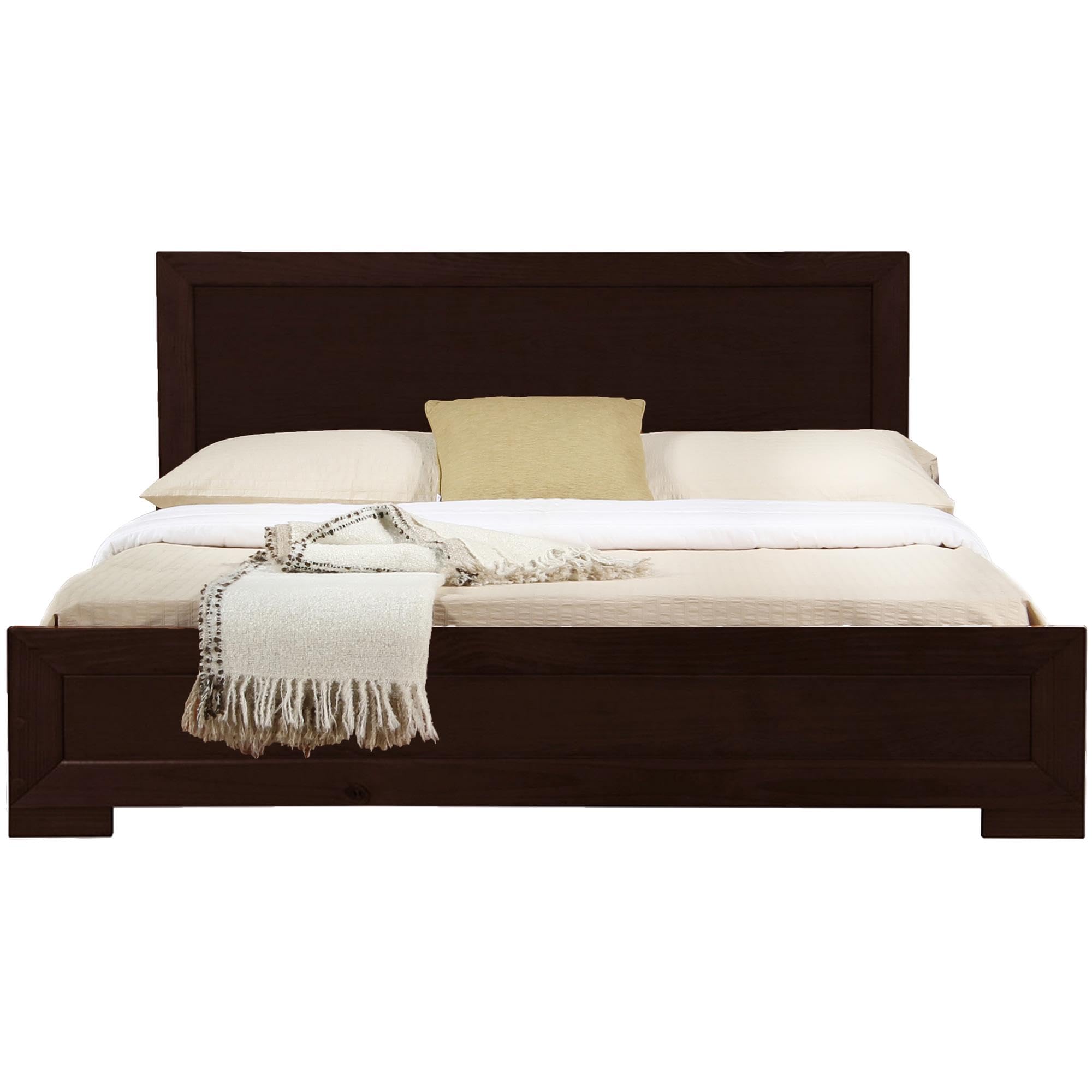 Camden Isle Trent Wooden Platform Bed, Espresso, King
