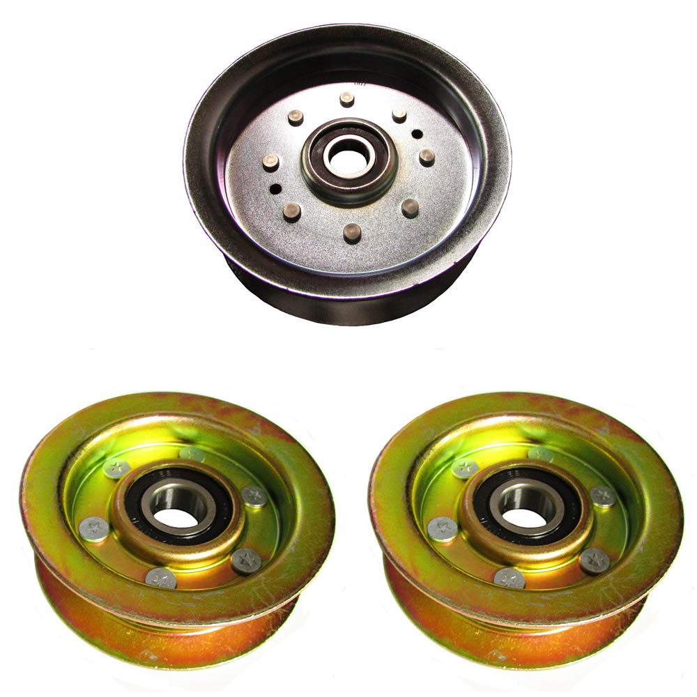 3 Piece Idler Pulley Set 1 Large Pulley Y20629 2 Small Pulleys Gy20067 Fits John Deere
