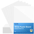 Vints 22X28 White Poster Board, 60Pcs Poster Paper,2 Side Glossy & Matte Thickness Poster Board Bulk For Vision, Science Fair, S