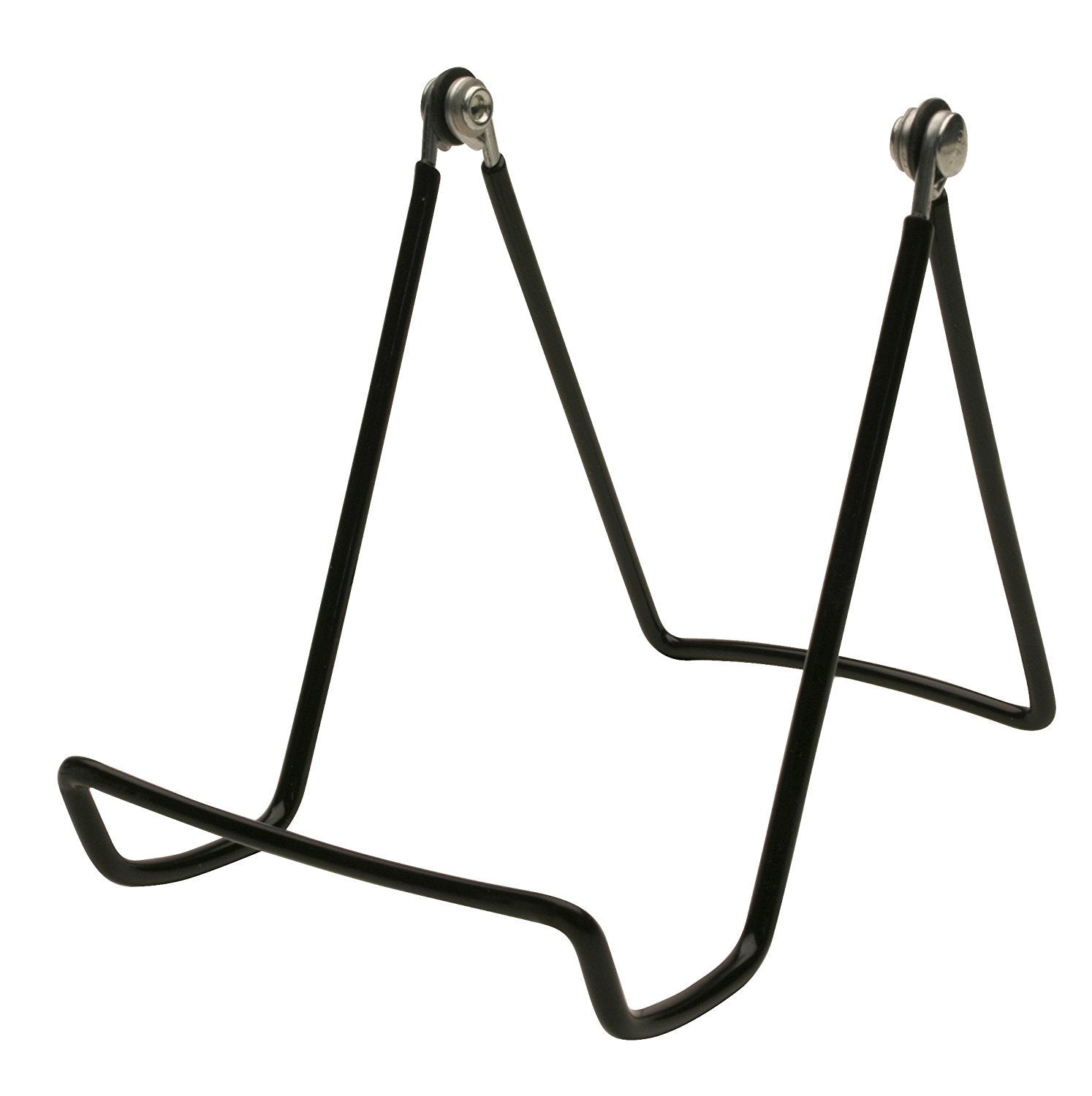 GIBSON HOLDERS 12 6AB Adjustable Wire Display Easels-3.75 W x 4.75 H w/ 2.25 Display Ledge, Black