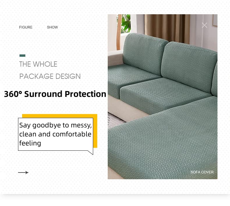 Jonuiony Universal Sofa Slipcover, Wear-Resistant Sofa Cover, L Shape Sectional Headrest Couch Covers, Sofa Head Rest Cushion Sl