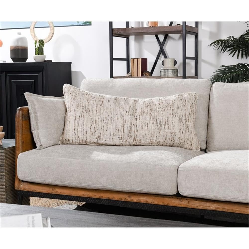 Kosas Home Tavi 16X36 Cotton And Linen Throw Pillow In Distressed Natural