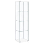 Coaster Home Furnishings Bellatrix 4-Shelf Clear Glass Curio Cabinet White 951072