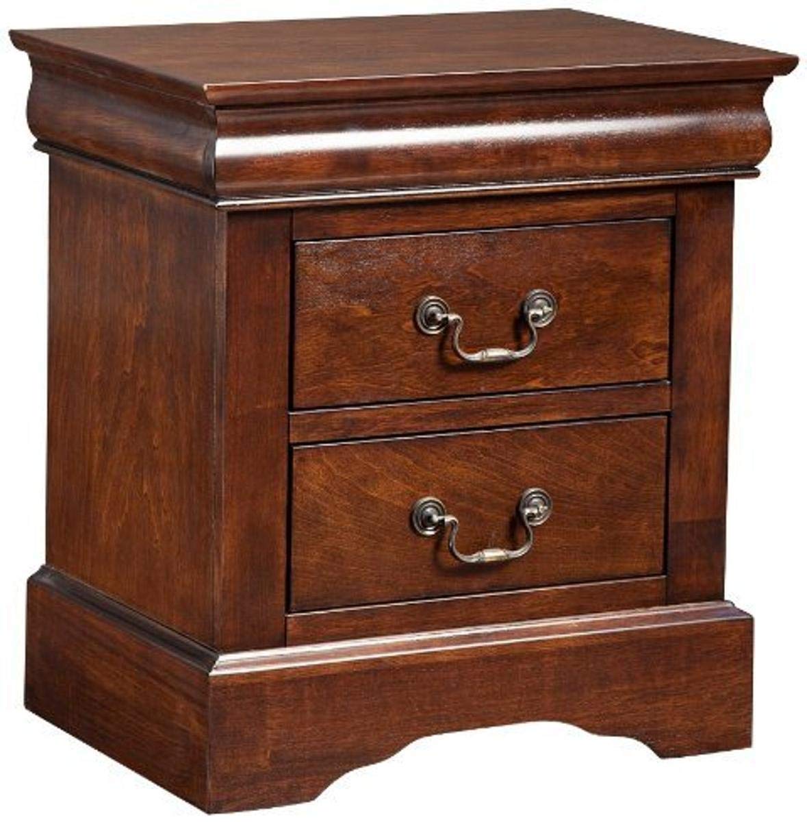 Alpine Furniture West Haven Nightstand, Cappuccino (Brown) Finish