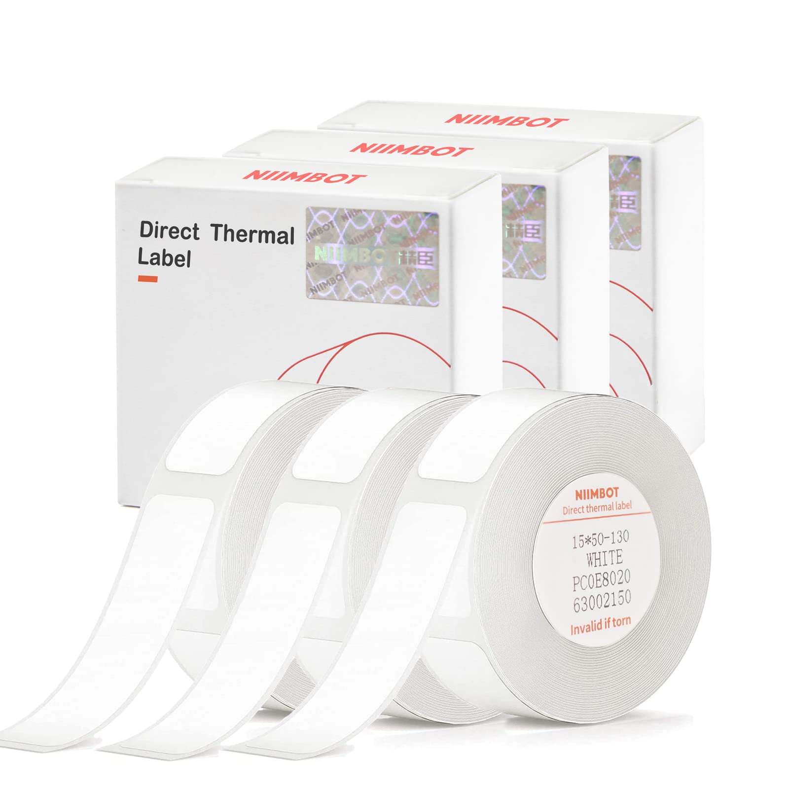 Niimbot Label Tape Of Model D11 D110 D101 Printer, (3 Rolls, 0.59'  1.96'/15  50Mm) Adapted Label Printing Paper, Office & Hom