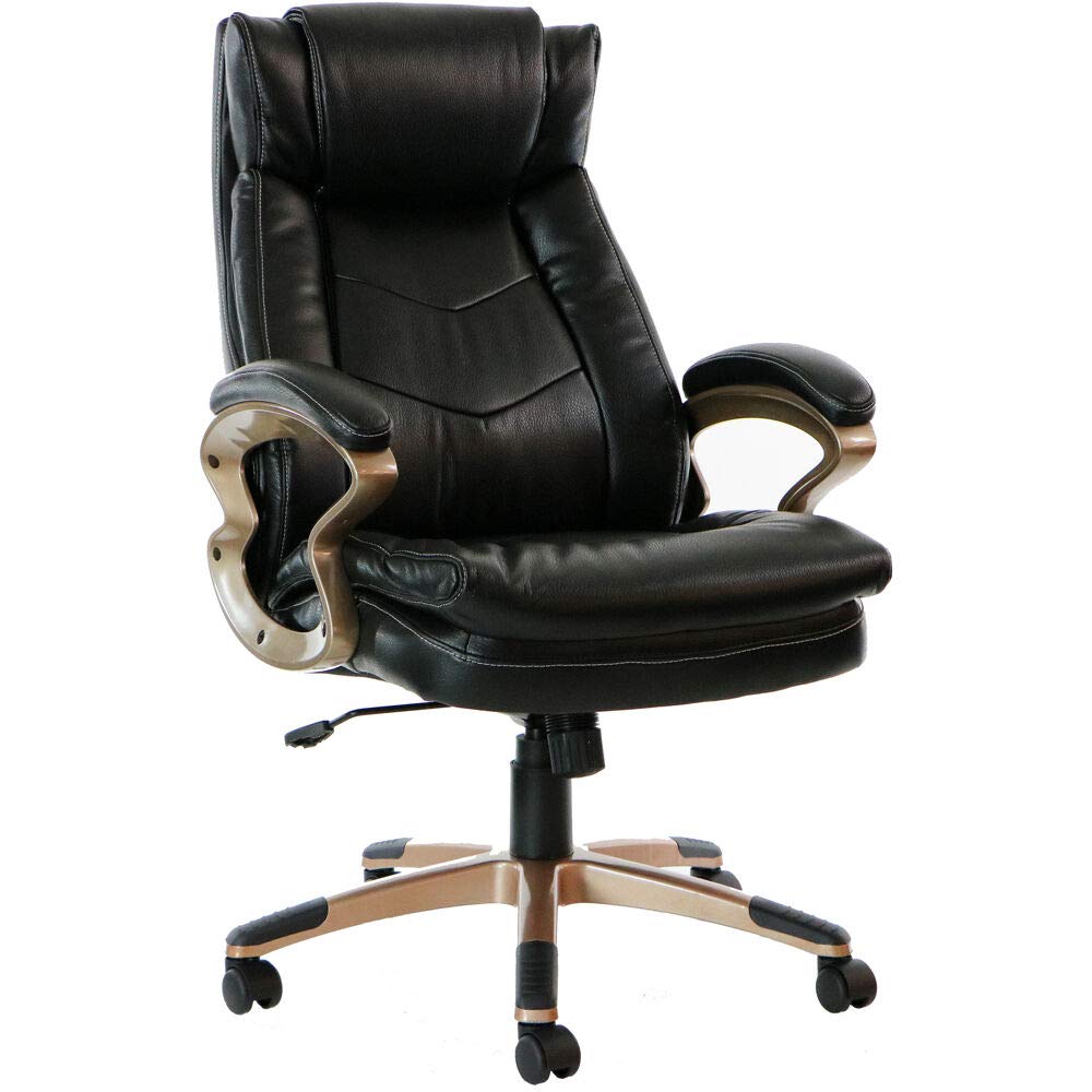 Hanover Bowen 17.25-22&quot; Gas Lift, Wheeled Chocolate, Office Chair