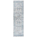 Alora Decor Lavish 2'7"X8' Medallion Beige/Gray/Rust/Blue Power-Loomed Area Rug