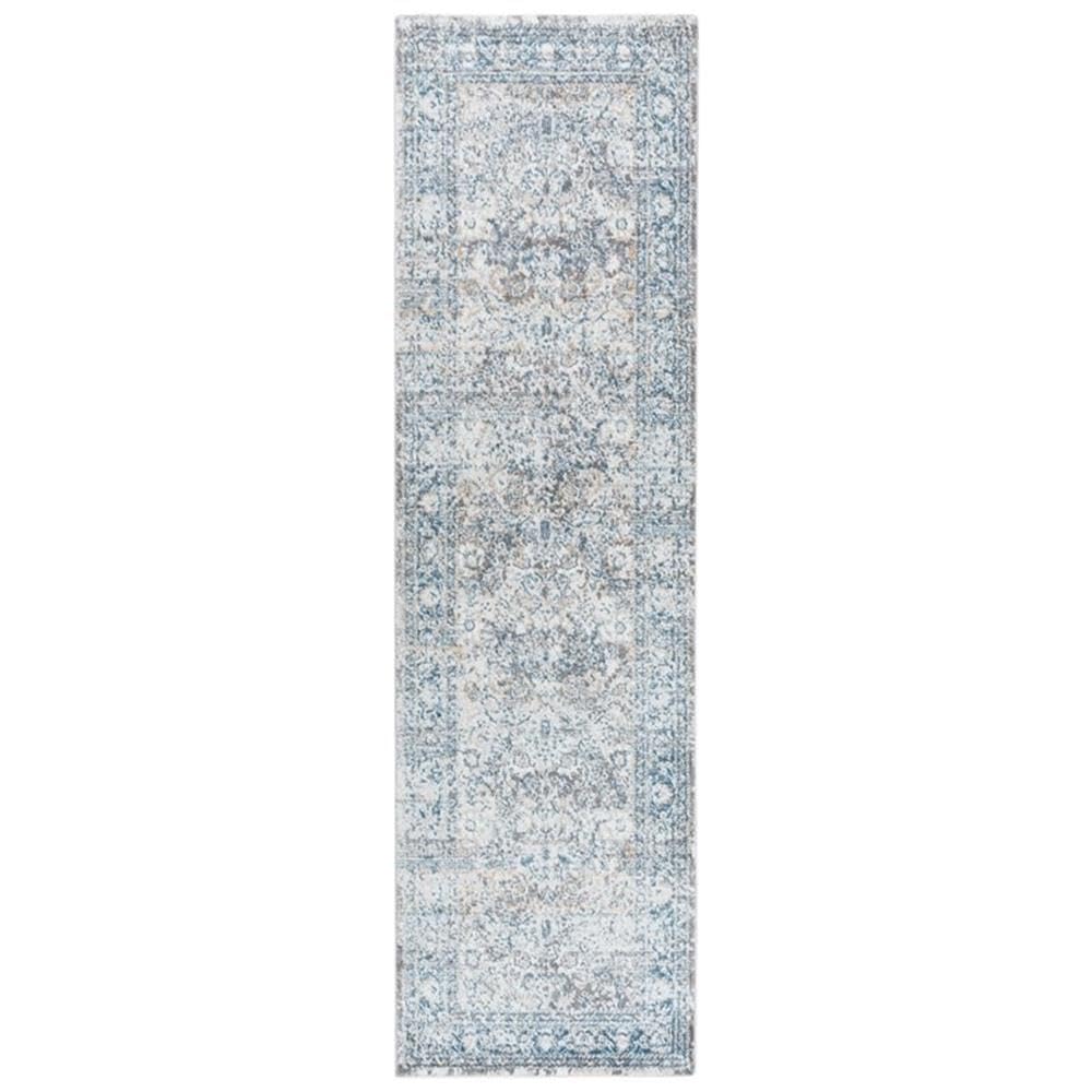 Alora Decor Lavish 2'7&quot;X8' Medallion Beige/Gray/Rust/Blue Power-Loomed Area Rug