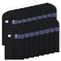 KEEGH 40 Suit Bags for Closet Storage (Set of 16) Garment Bags for Hanging Clothes, Suit Cover Bags for Suits Coats Dress with Z