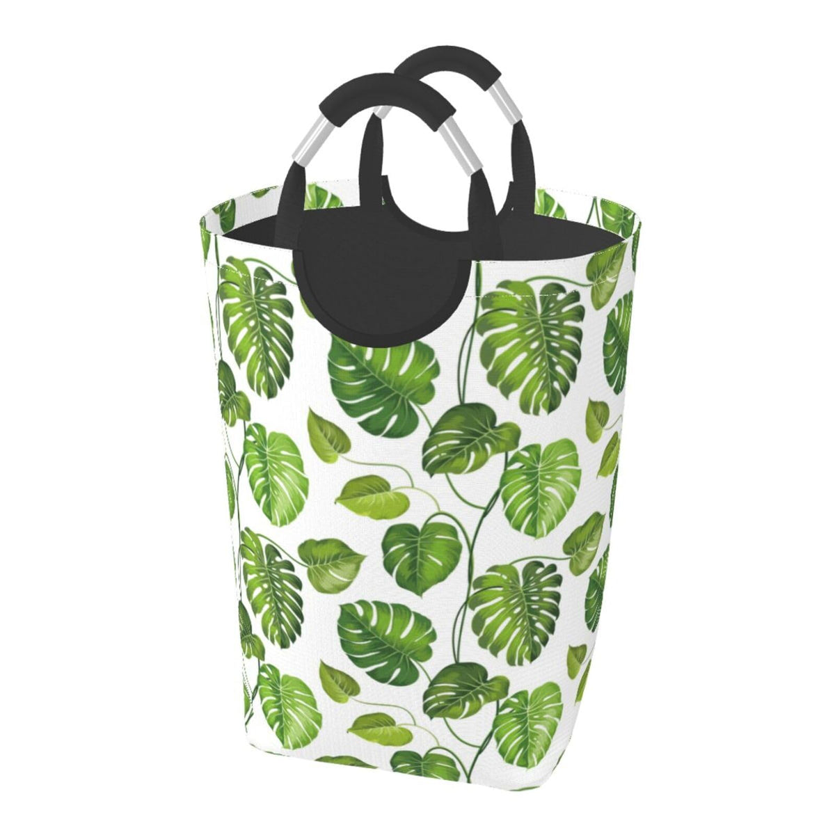 LIBIFALL Tropical Palm Leaves Large Laundry Basket Hawaiian Plants Laundry Hamper Bag Collapsible Laundry Baskets Clothes Hamper