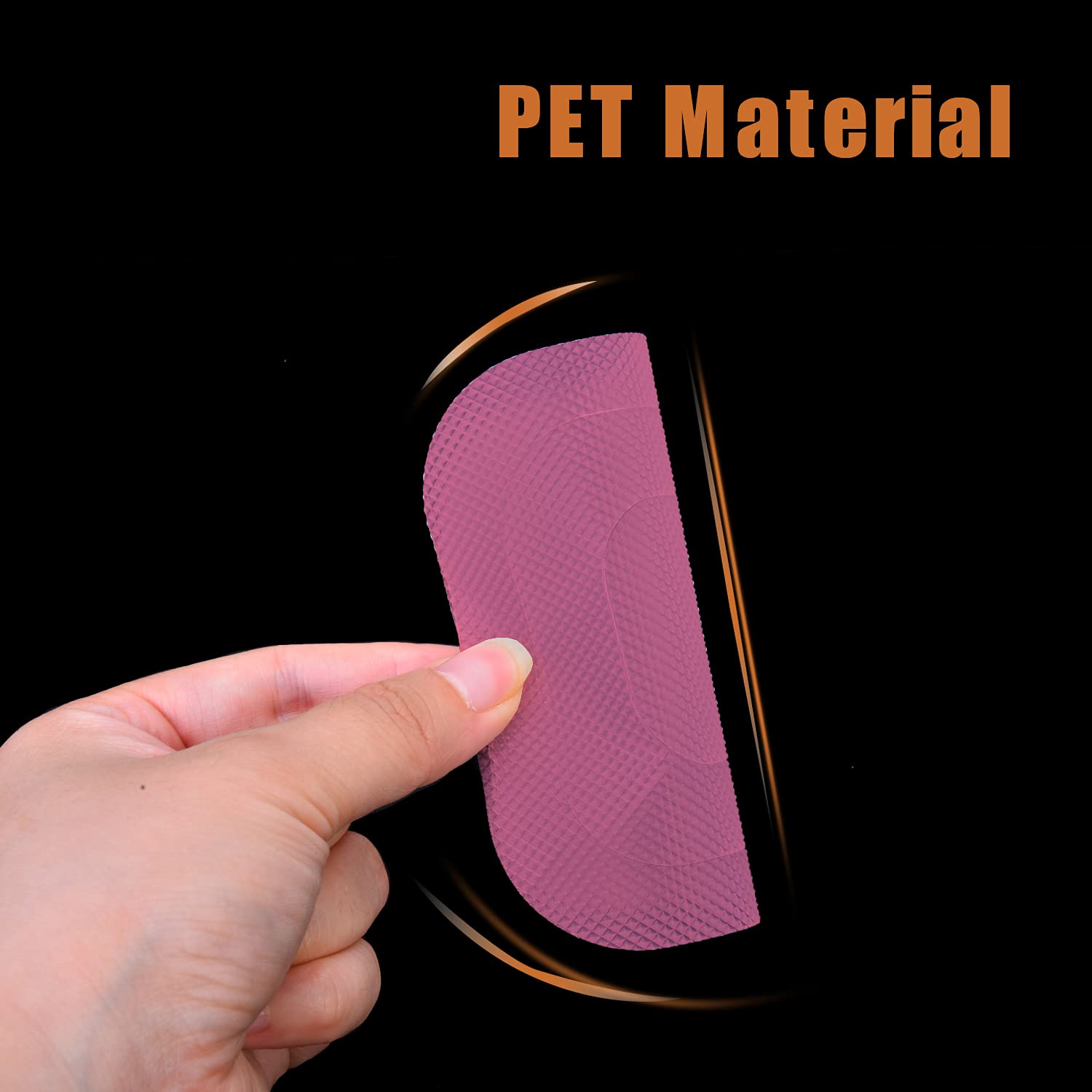 Secopad Non-Slip Bathtub Stickers, 72 Pcs Safety Bathroom Tubs Showers Treads Adhesive Decals Scraper (Pink)