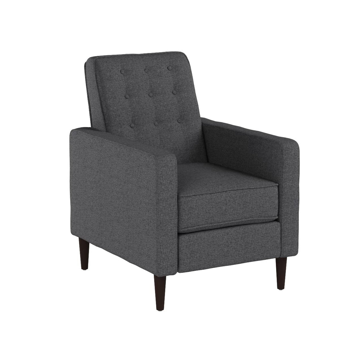Gdfstudio Christopher Knight Home Mervynn Mid-Century Modern Fabric Recliner, Grey