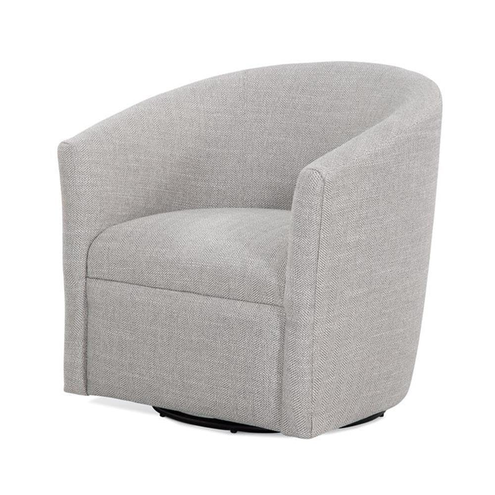 Comfort Pointe Lynton Sea Oat Beige Polyester Fabric Swivel Accent Chair