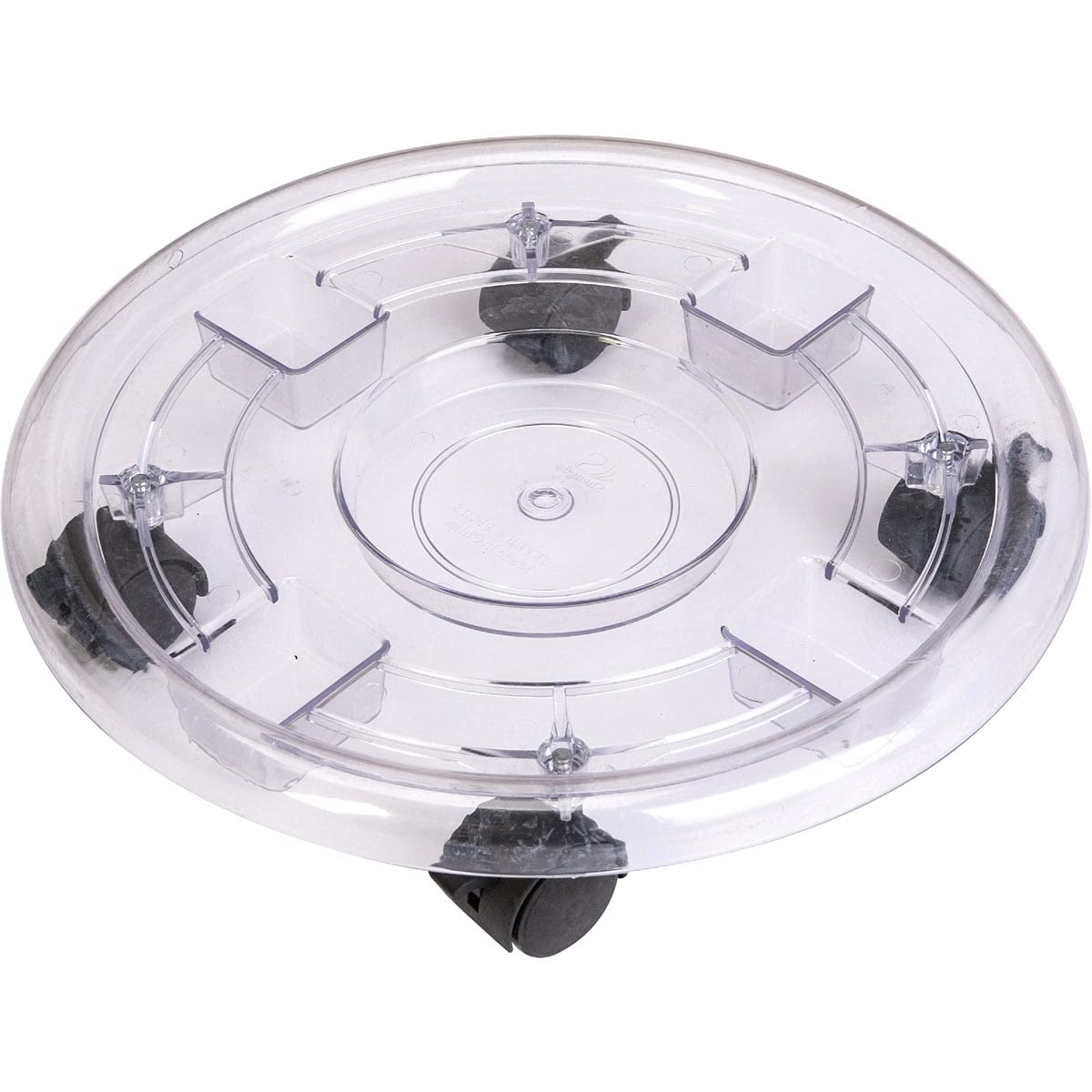 Panacea 84731 Plastic Plant Caddy, Clear, 14' Dia.