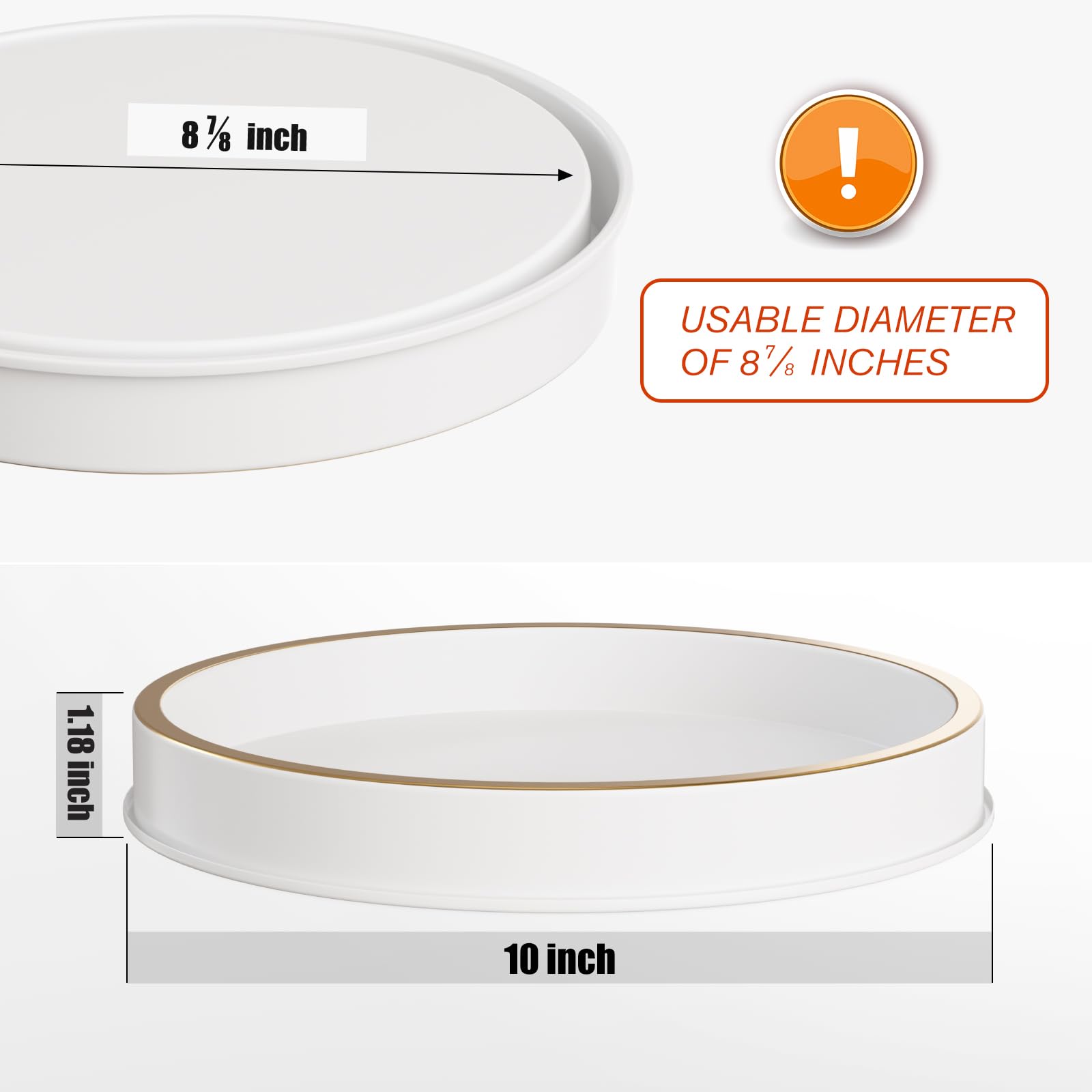 Hgf Bathroom Tray For Sponge And Soap, 10 Inch Metal Iron Round Decorative Tray For Kitchen Counter Sink Countertop Organizer, P