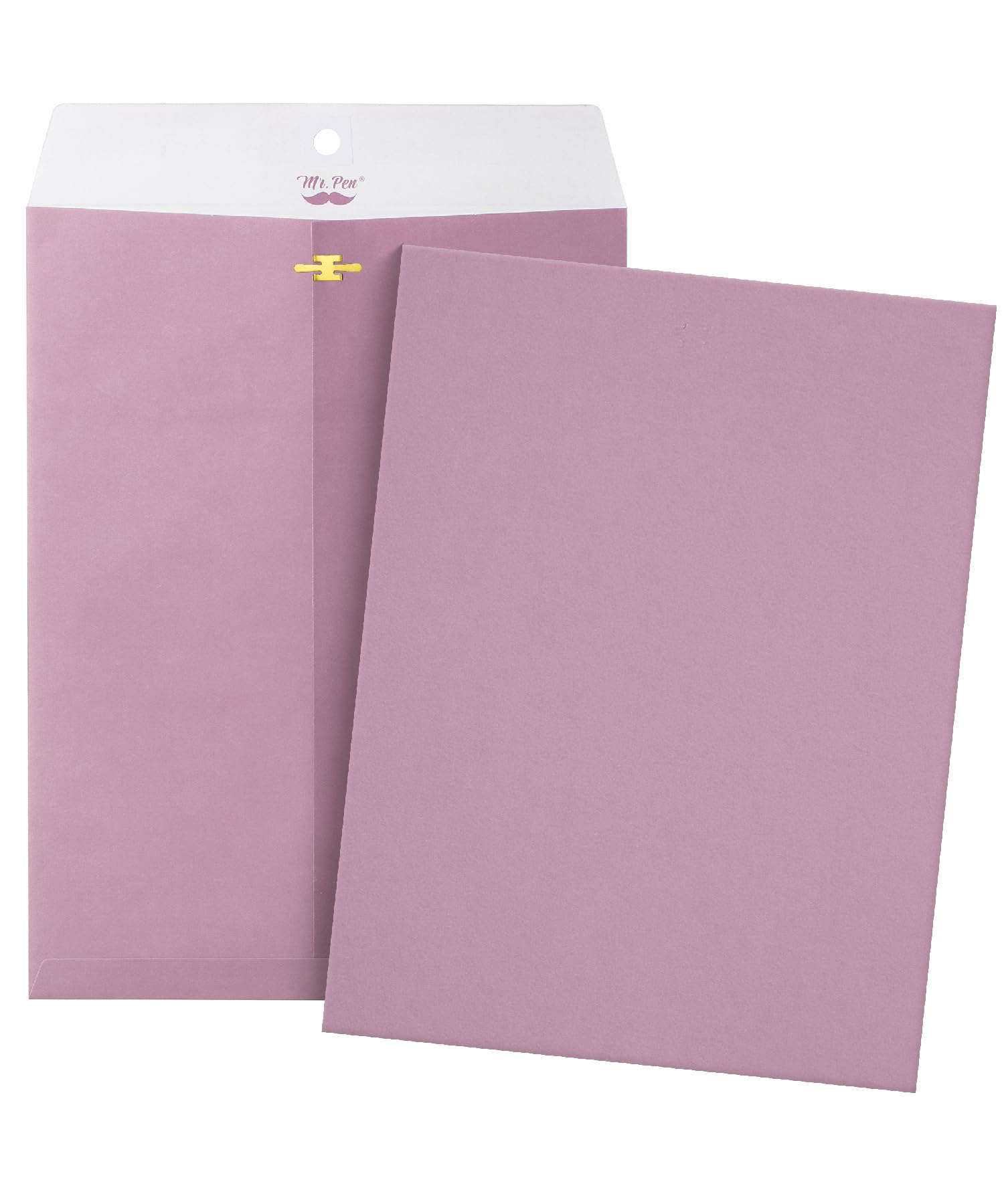 Mr. Pen- Clasp Envelopes, 18 Pack, 9' X 12', Purple, Kraft Letter Size Envelopes, Purple Envelopes, Document Envelope, Clasp K