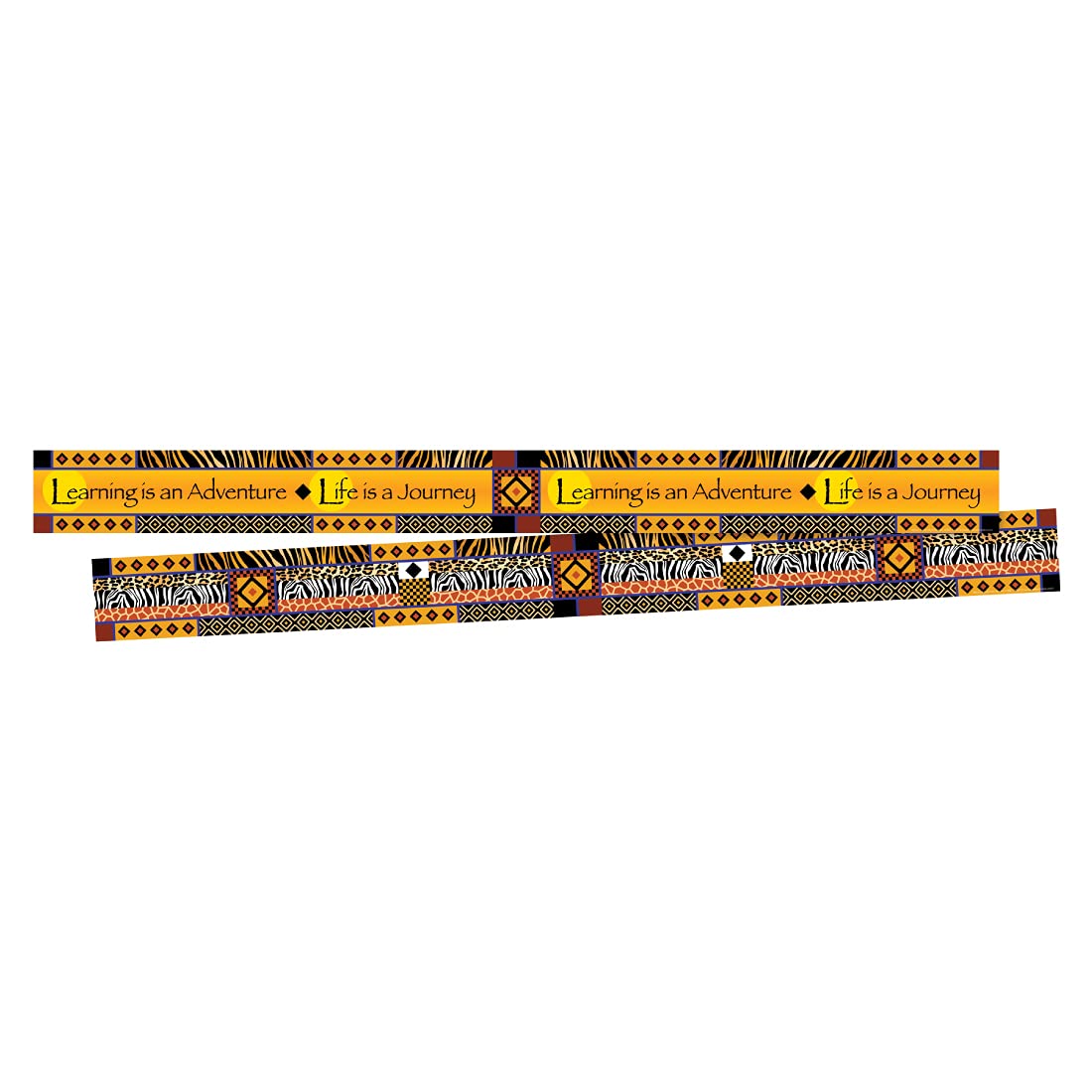 Barker Creek Double-Sided Border, Africa, For Bulletin Boards, Reception Areas, Halls, Break Rooms, Office, School, Home Learnin