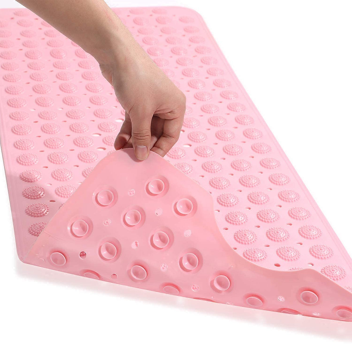 Chavda Bath Mat AntiSlip Bathroom Shower Mat (Pink AccuPebble, PVC, 70x38 cm)