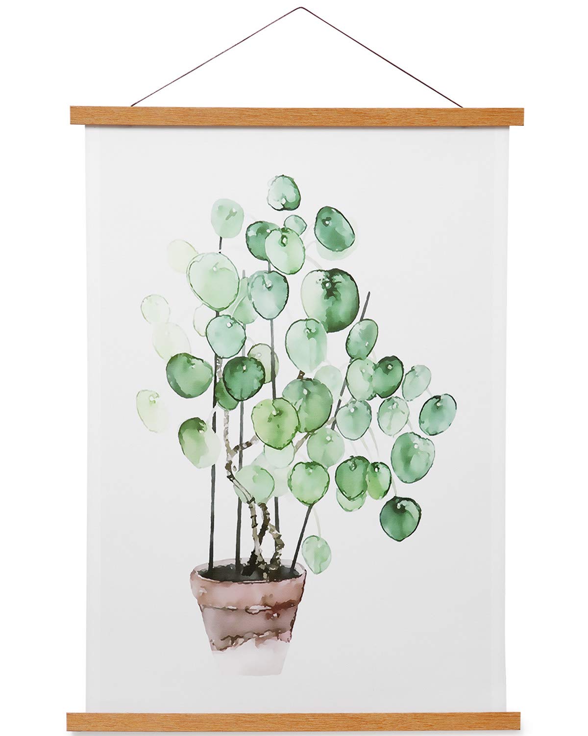 Magnetic Poster Frame Hanger, Natural Teak, 12x18 12x16 12x24 Poster Hanger for Photos, Pictures, Prints, Maps, Scrolls and Canv