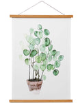 Magnetic Poster Frame Hanger, Natural Teak, 10x13 10x14 10x15 Poster Hanger for Photos, Pictures, Prints, Maps, Scrolls and Canv