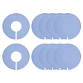 uxcell 10 Pcs Clothes Dividers,Round Closet Rack Dividers Clothing Rack Size Dividers Blank Labels Writable & Reusable for Hangi
