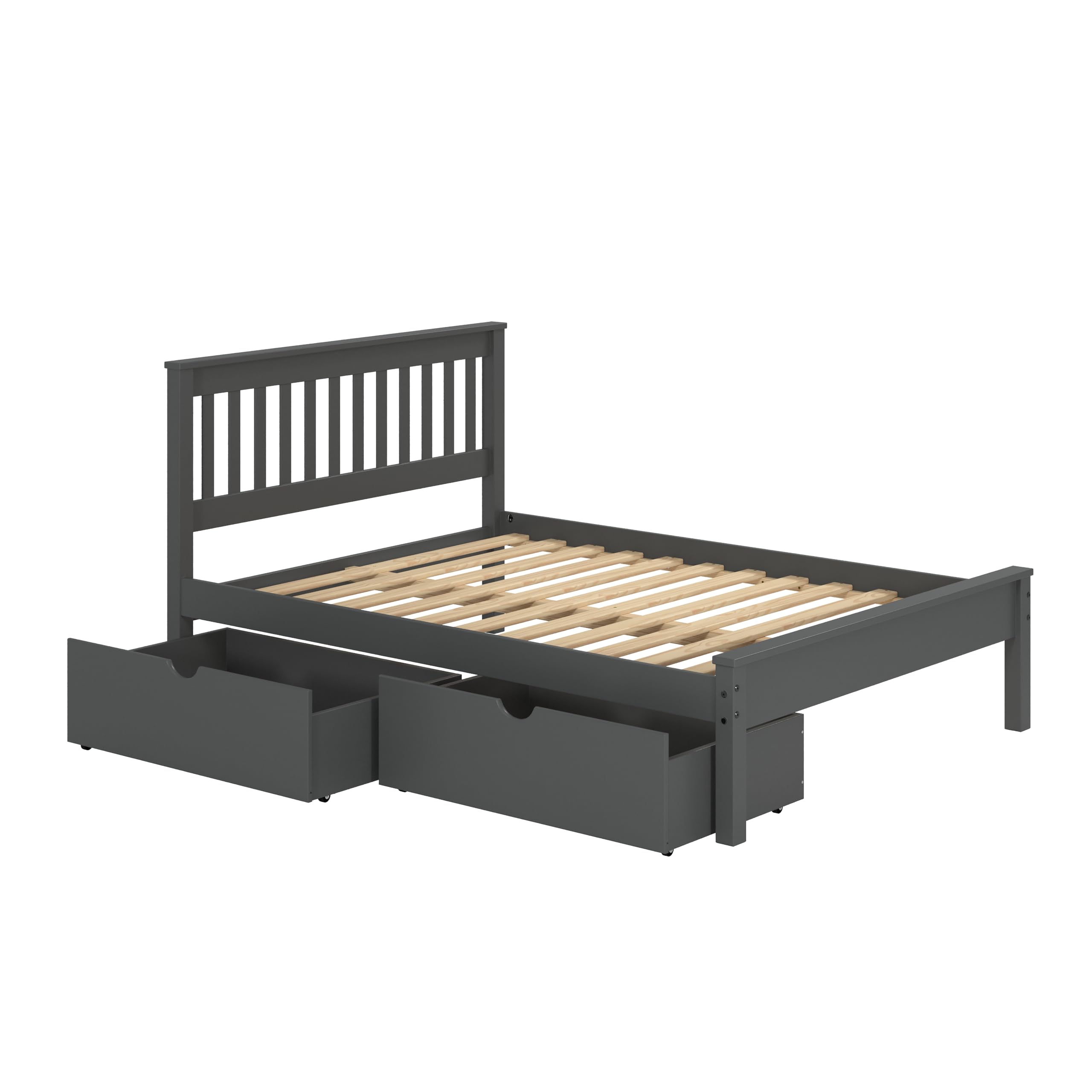 Donco Kids Full Contempo Bed w/Under Bed Drawer in Dark Gray
