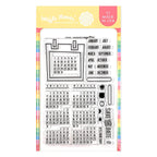 Waffle Flower Calendar Stamp Set - This Is A 4' X 6' Set Of 32 Stamps. Approximate Stamp Size: -Calendar Frame: 2-1/4' X 2-3/