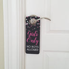 Graphics And More Girls Only No Boys Allowed Plastic Door Knob Hanger Sign