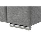 Gianna Light Gray Woven Fabric Arm Chair